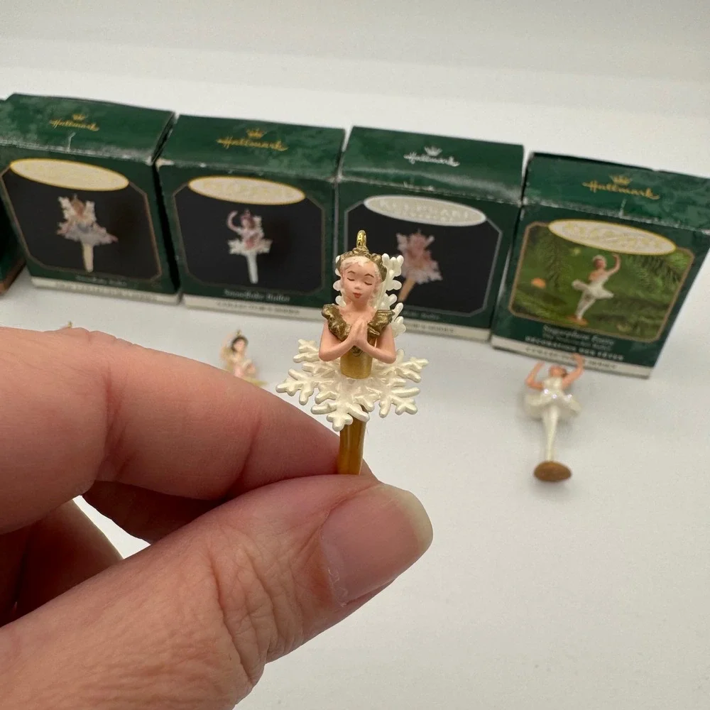 Lot of 5 Hallmark Keepsake Miniature Ornaments Nutcracker Ballet Sugarplum Fairy